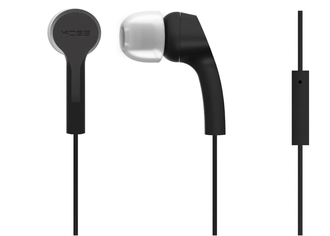 Koss KEB9i - In-ear earbuds with in-line microphone and remote - Black Koss KEB9i - In-ear earbuds with in-line microphone and remote - Black
